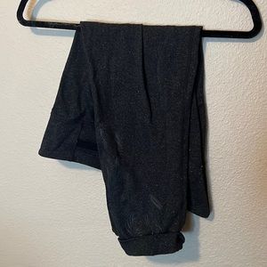 Vintage lululemon crop leggings with peacock pattern